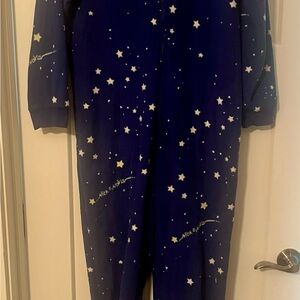 Nick & Nora Blue Star Pajama Onesie